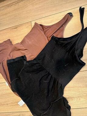 Black & Brown Bodysuit Set